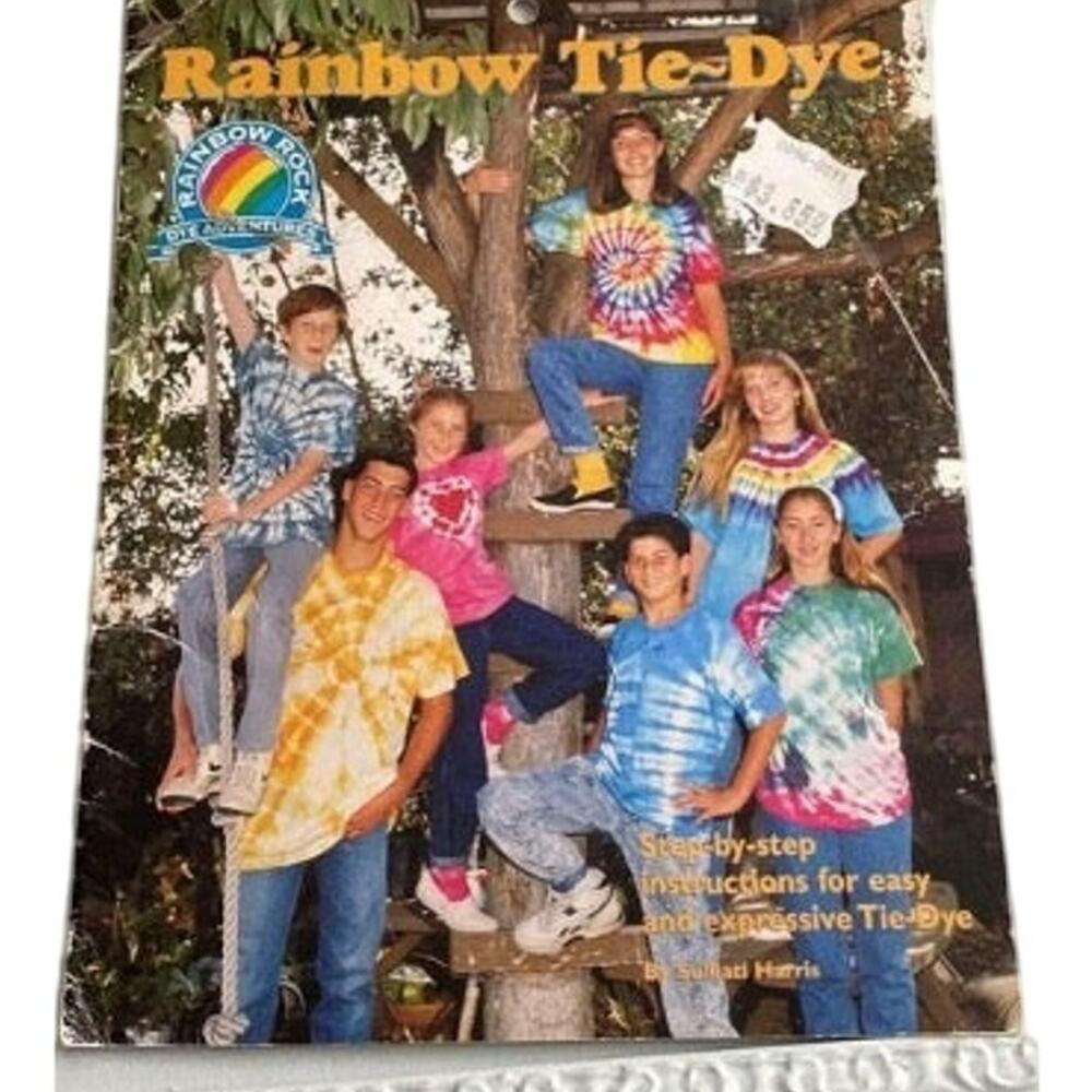 Vintage 90s tie-dye how to booklet - book guide